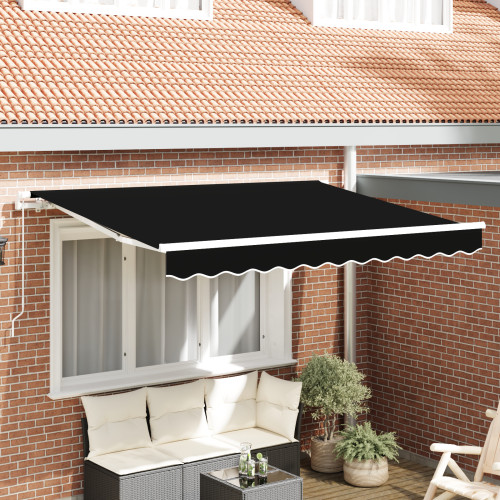 vidaXL Markisväv Svart 3 x 2,5 m Polyester