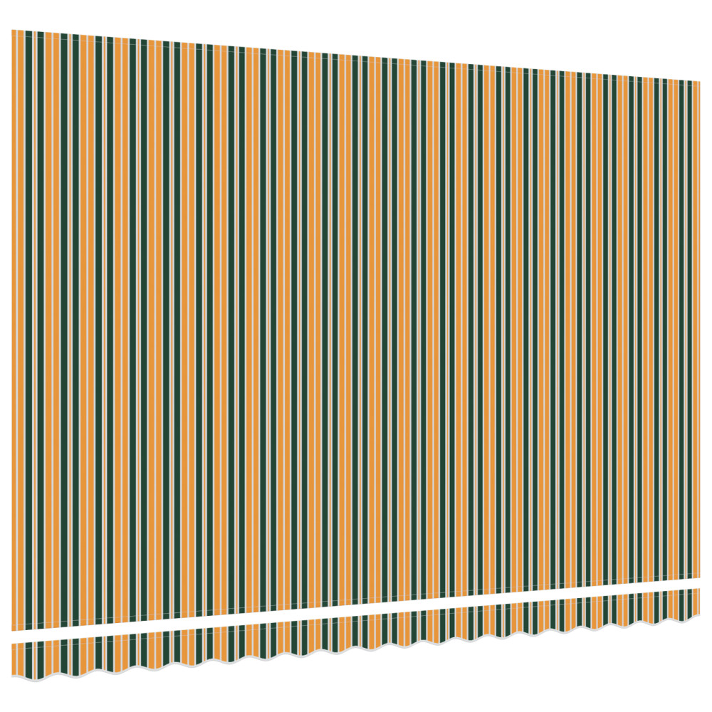 Produktbild för Markisväv Grön och gul 4,5 × 3 m Polyester