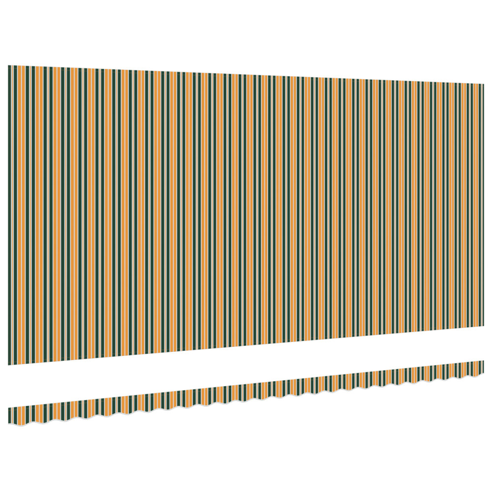 Produktbild för Markisväv Grön och gul 6 × 3,5 m Polyester