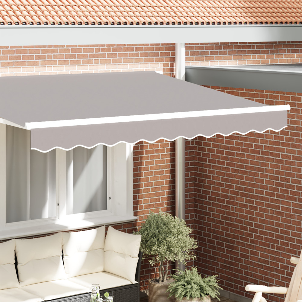 Produktbild för Markiskappa Ersättning Ljusgrå 3 m Polyester