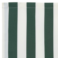 Produktbild för Markiskappa Ersättning Grön och Vit 2,5 m Polyester