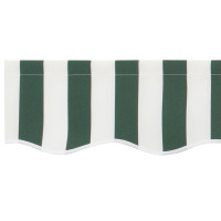 Produktbild för Markiskappa Ersättning Grön och Vit 6 m Polyester