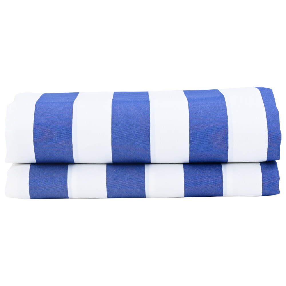 Produktbild för Markisväv Blå och Vit 1000 x 160 cm Polyester