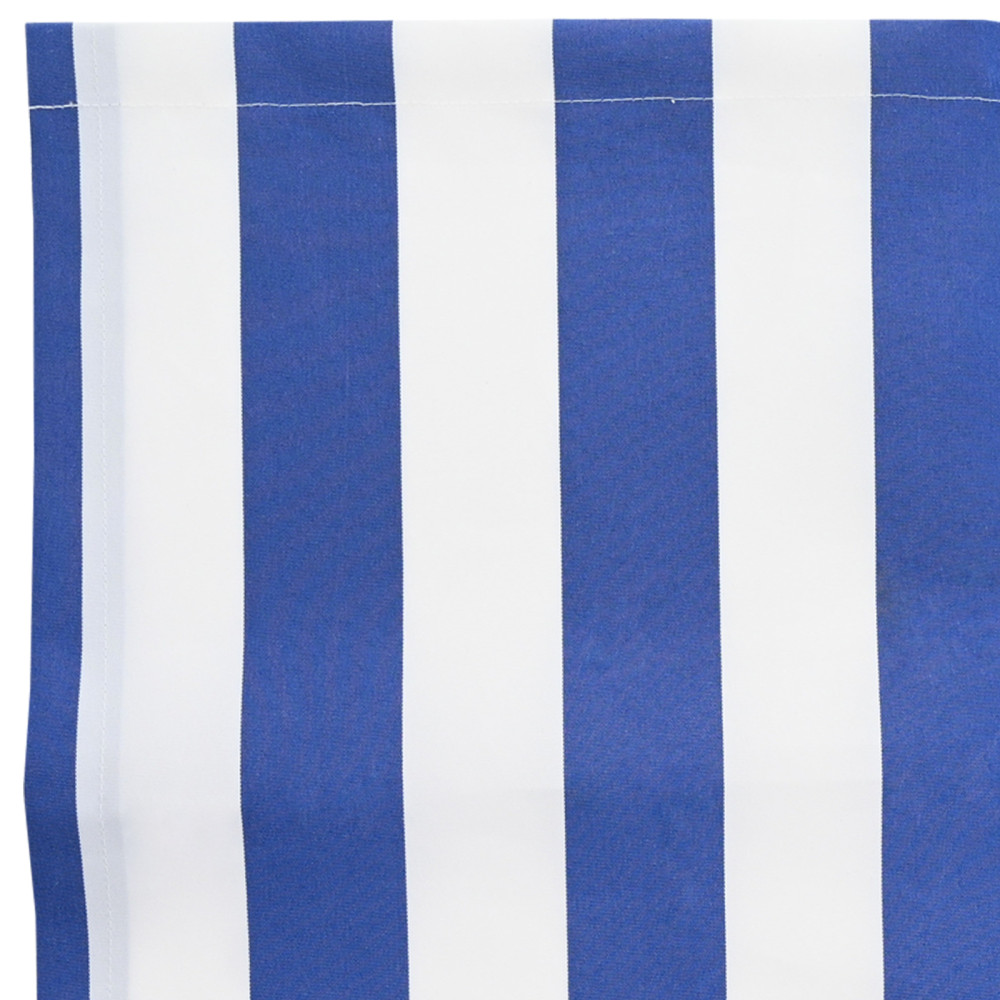 Produktbild för Markisväv Blå och Vit 1000 x 160 cm Polyester