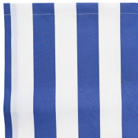 Produktbild för Markisväv Blå och Vit 1000 x 160 cm Polyester