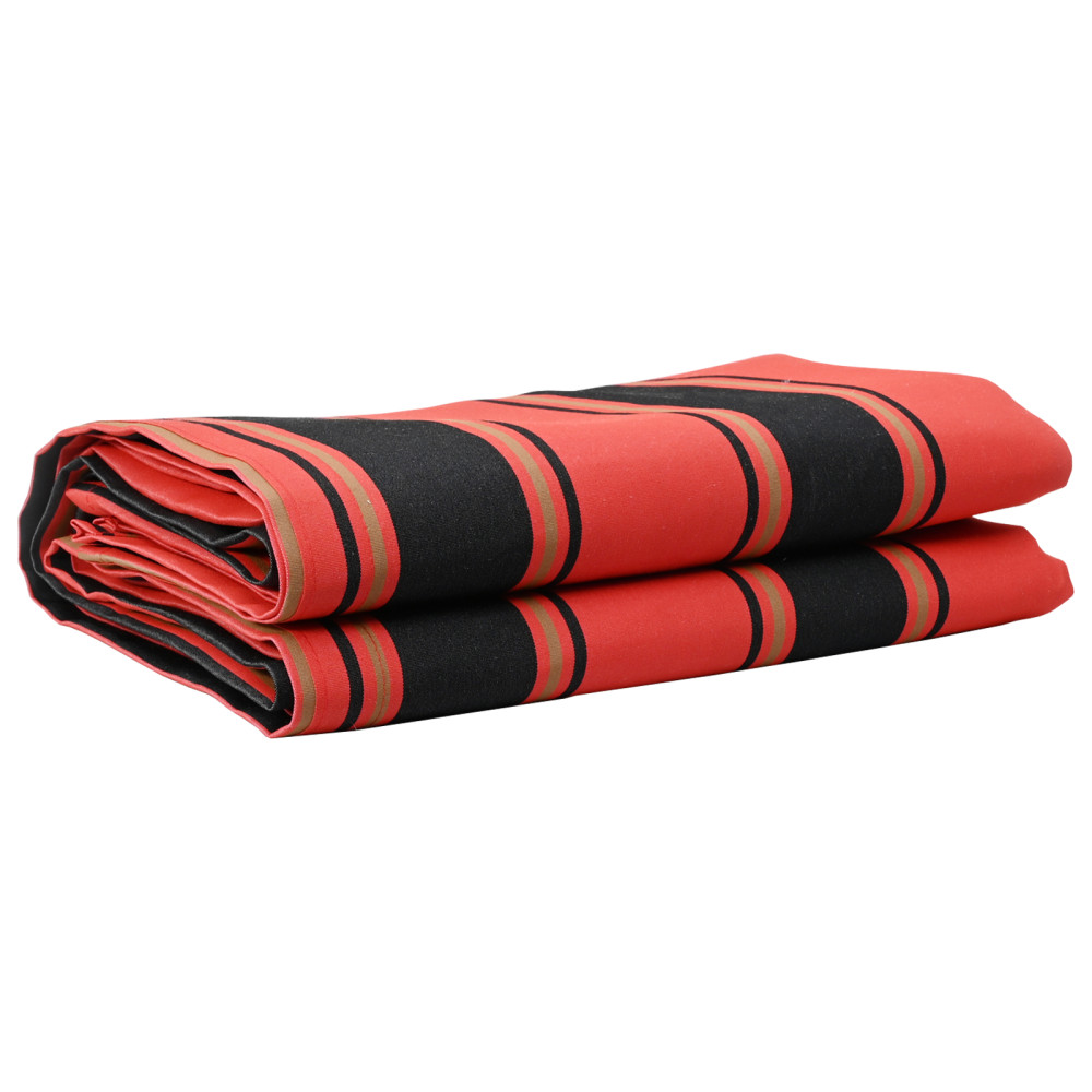 Produktbild för Markisväv Orange och Svart 1000 x 160 cm Polyester