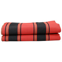 Produktbild för Markisväv Orange och Svart 1000 x 160 cm Polyester