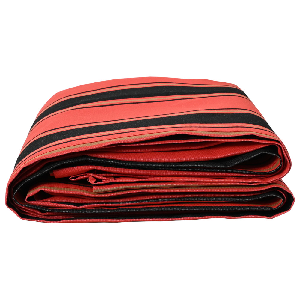 Produktbild för Markisväv Orange och Svart 1000 x 160 cm Polyester