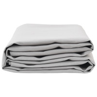 Produktbild för Markisväv Ljusgrå 1000 x 160 cm Polyester