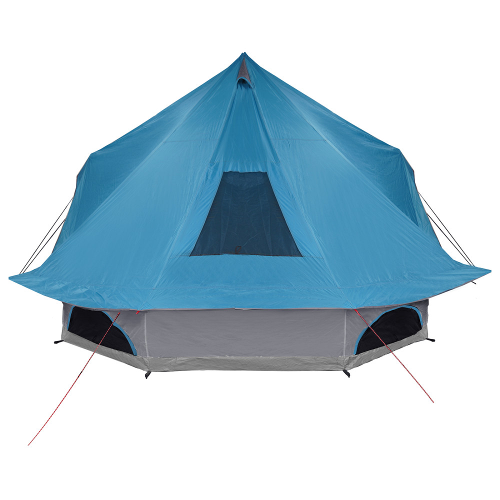 Produktbild för Tipi Tält med tak med lagring Blå 680 x 430 x 270 cm taffeta