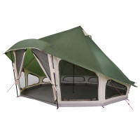 Produktbild för Tipi Tält med tak med lagring Grön 508 x 470 x 300 cm taffeta