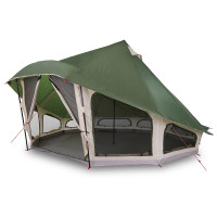 Produktbild för Tipi Tält med tak med lagring Grön 508 x 470 x 300 cm taffeta