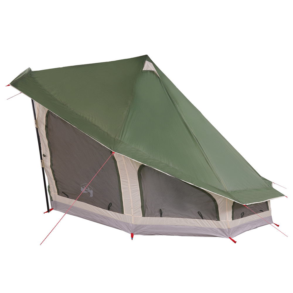 Produktbild för Tipi Tält med tak med lagring Grön 508 x 470 x 300 cm taffeta
