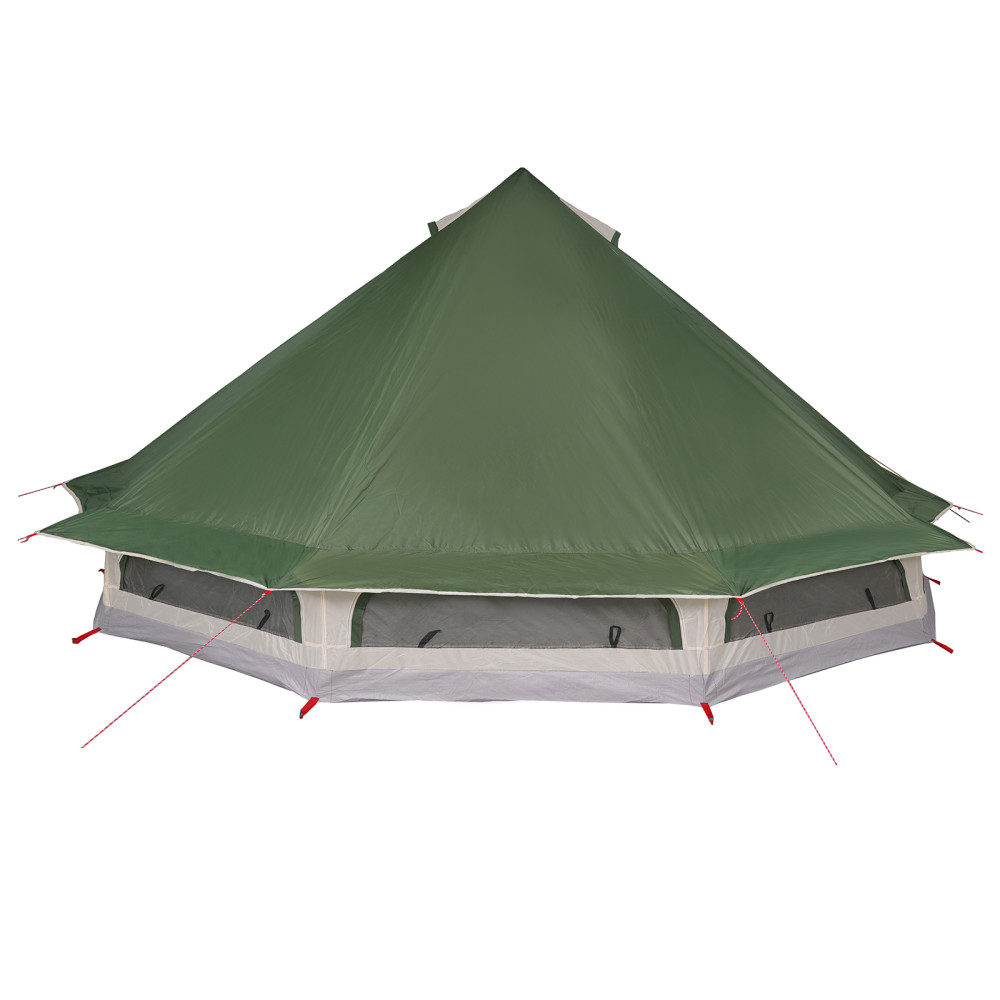 Produktbild för Tipi Tält med tak med lagring Grön 508 x 470 x 300 cm taffeta