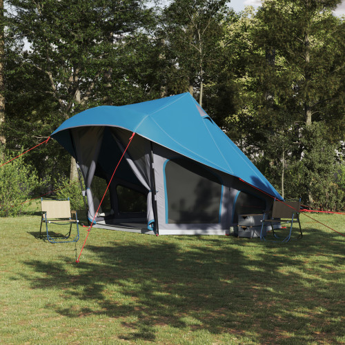 vidaXL Tipi Tält med tak med lagring Blå 508 x 470 x 300 cm taffeta