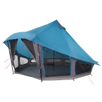 Produktbild för Tipi Tält med tak med lagring Blå 508 x 470 x 300 cm taffeta