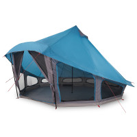 Produktbild för Tipi Tält med tak med lagring Blå 508 x 470 x 300 cm taffeta