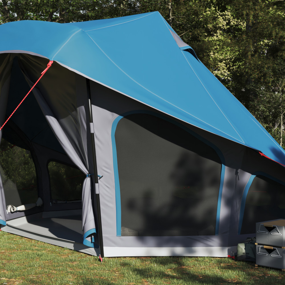Produktbild för Tipi Tält med tak med lagring Blå 508 x 470 x 300 cm taffeta