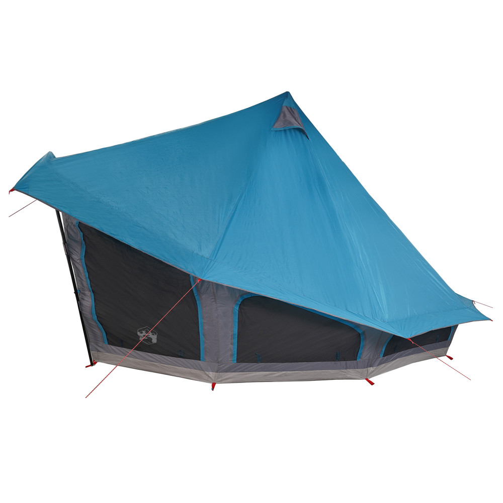 Produktbild för Tipi Tält med tak med lagring Blå 508 x 470 x 300 cm taffeta