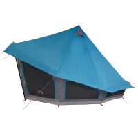 Produktbild för Tipi Tält med tak med lagring Blå 508 x 470 x 300 cm taffeta