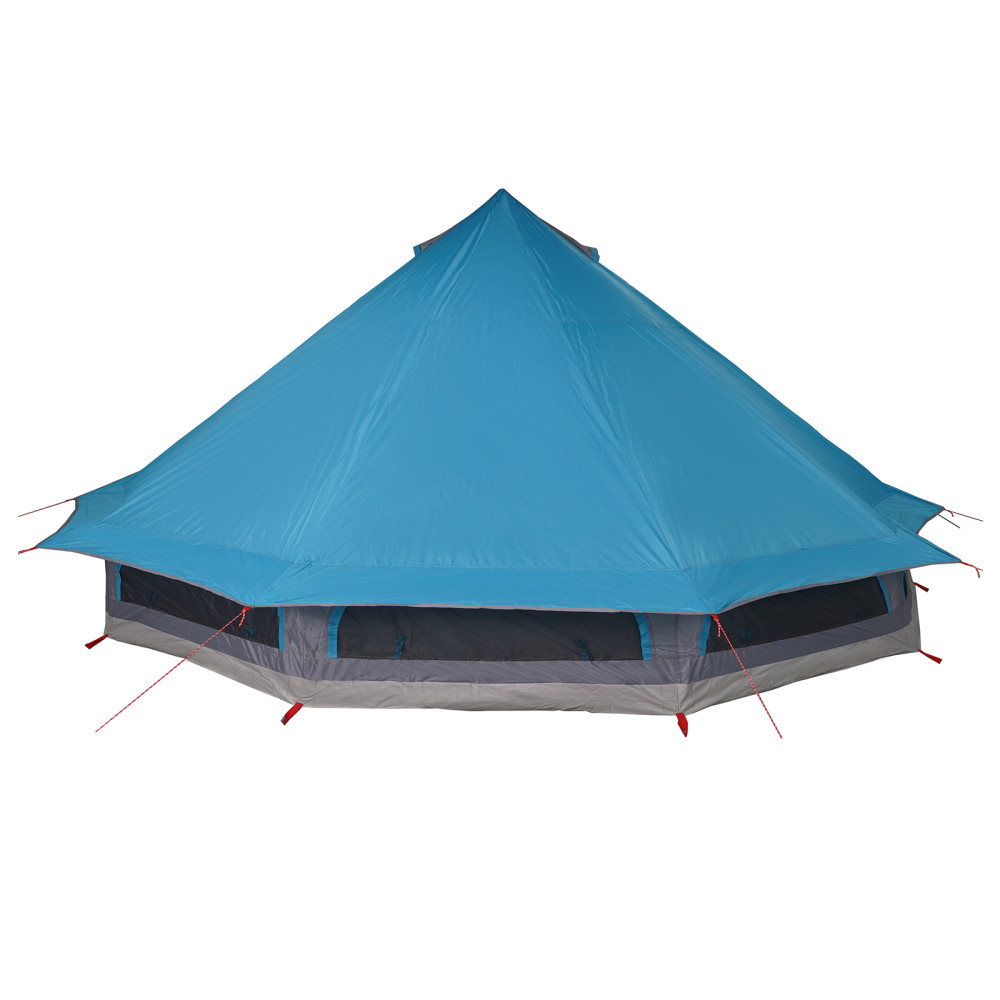 Produktbild för Tipi Tält med tak med lagring Blå 508 x 470 x 300 cm taffeta