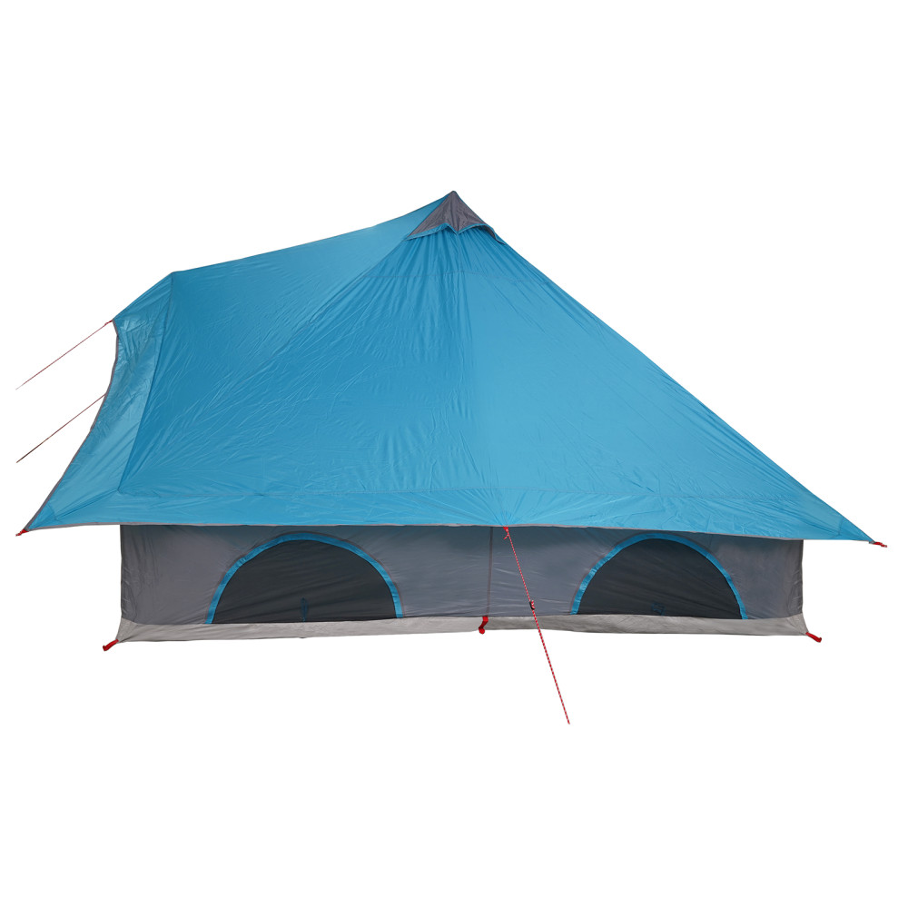 Produktbild för Tipi Tält med tak med lagring Blå 358 x 296 x 258 cm taffeta