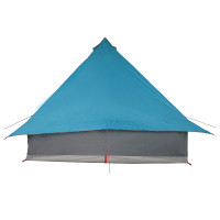 Produktbild för Tipi Tält med tak med lagring Blå 358 x 296 x 258 cm taffeta