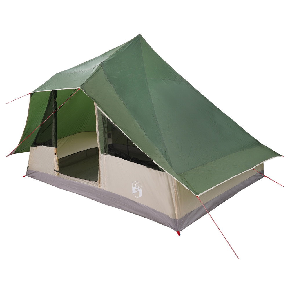 Produktbild för Tipi Tält med tak med lagring Grön 364 x 281 x 257 cm taffeta