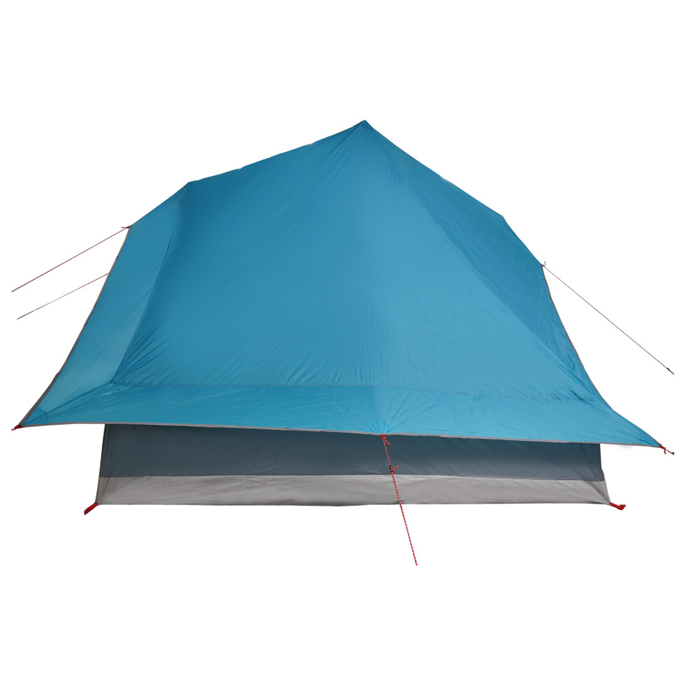 Produktbild för Tipi Tält med tak med lagring Blå 364 x 281 x 257 cm taffeta