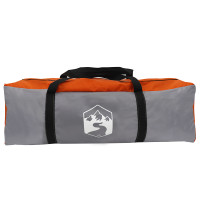 Produktbild för Tipi Tält med tak Grå och orange 364 x 281 x 257 cm taffeta