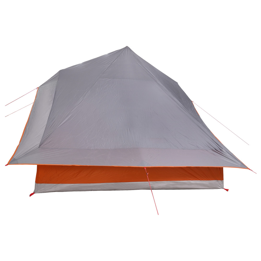 Produktbild för Tipi Tält med tak Grå och orange 364 x 281 x 257 cm taffeta