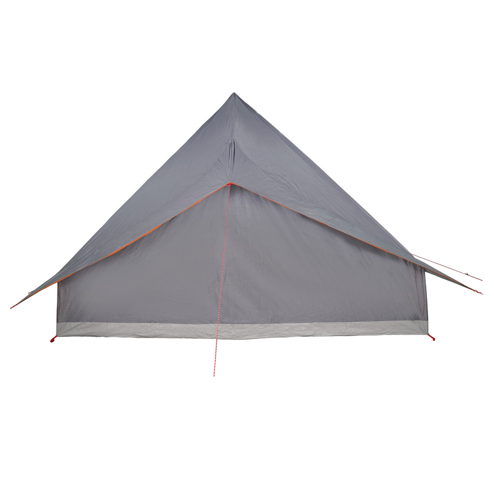 Produktbild för Tipi Tält med tak Grå och orange 364 x 281 x 257 cm taffeta
