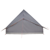 Produktbild för Tipi Tält med tak Grå och orange 364 x 281 x 257 cm taffeta