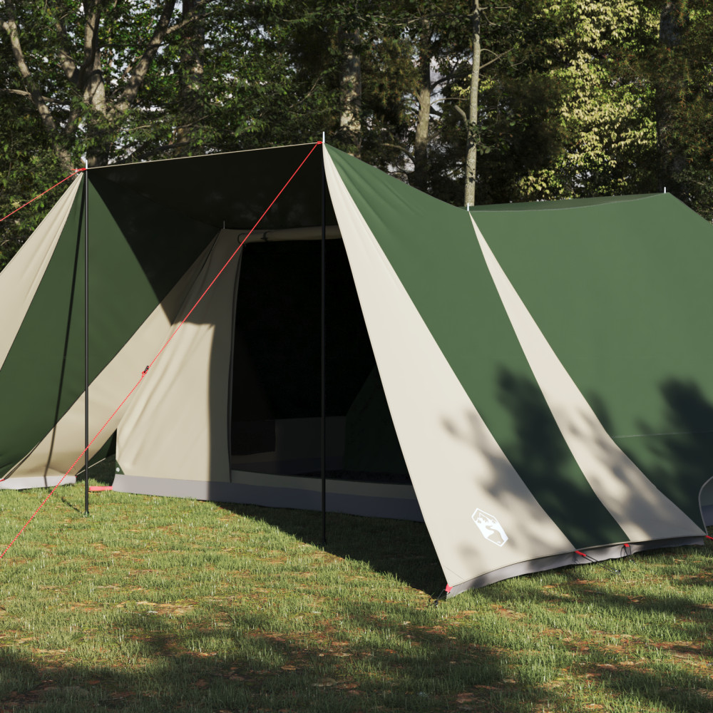 Produktbild för Tipi Tält med tak med lagring Grön 660 x 456 x 200 cm taffeta