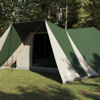 Produktbild för Tipi Tält med tak med lagring Grön 660 x 456 x 200 cm taffeta