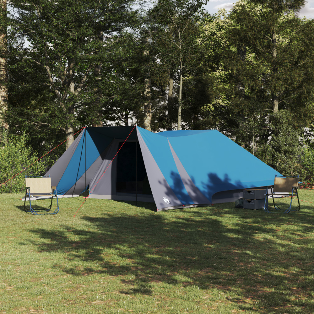 Produktbild för Tipi Tält med tak med lagring Blå 660 x 456 x 200 cm taffeta