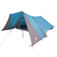 Produktbild för Tipi Tält med tak med lagring Blå 660 x 456 x 200 cm taffeta