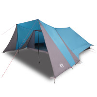 Produktbild för Tipi Tält med tak med lagring Blå 660 x 456 x 200 cm taffeta