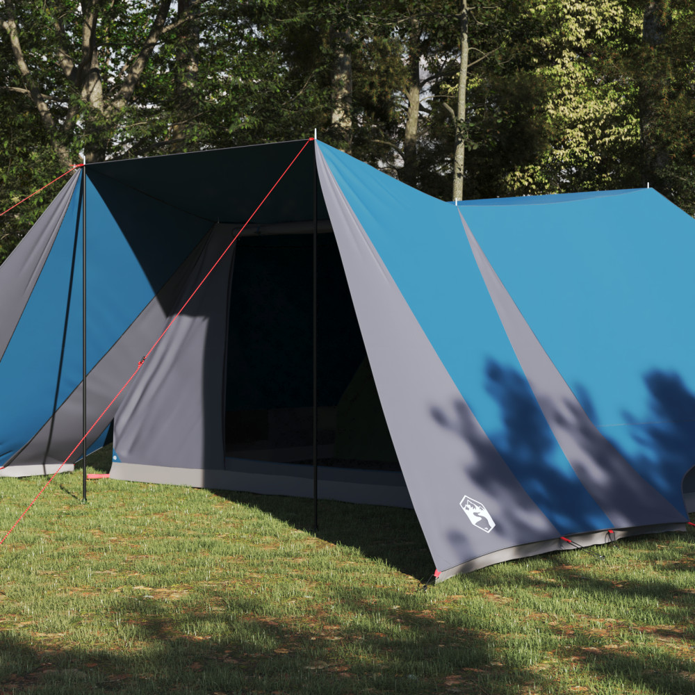 Produktbild för Tipi Tält med tak med lagring Blå 660 x 456 x 200 cm taffeta