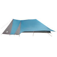 Produktbild för Tipi Tält med tak med lagring Blå 660 x 456 x 200 cm taffeta