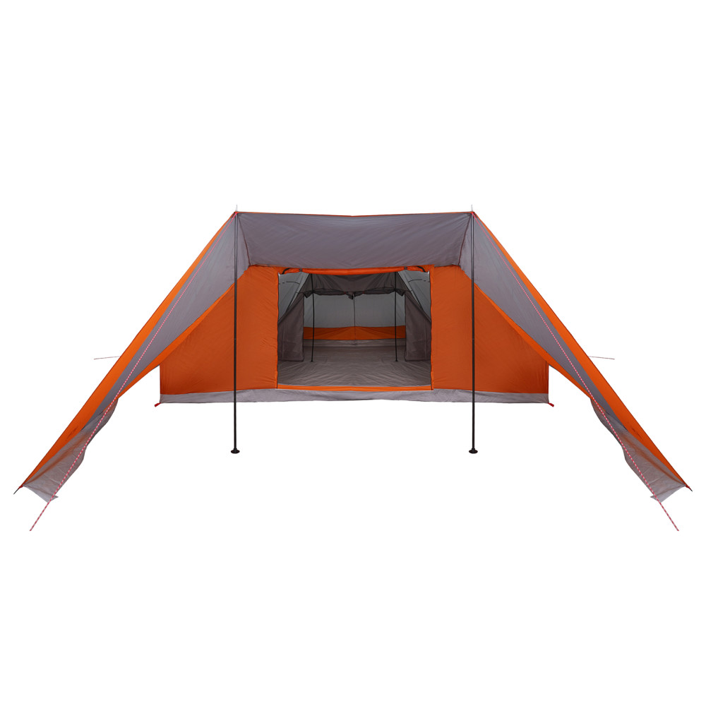 Produktbild för Tipi Tält med tak Grå och orange 660 x 456 x 200 cm taffeta