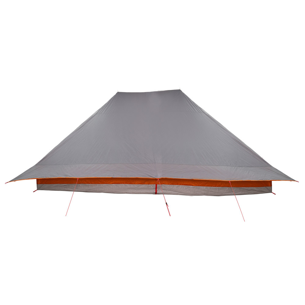 Produktbild för Tipi Tält med tak Grå och orange 660 x 456 x 200 cm taffeta