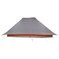 Produktbild för Tipi Tält med tak Grå och orange 660 x 456 x 200 cm taffeta