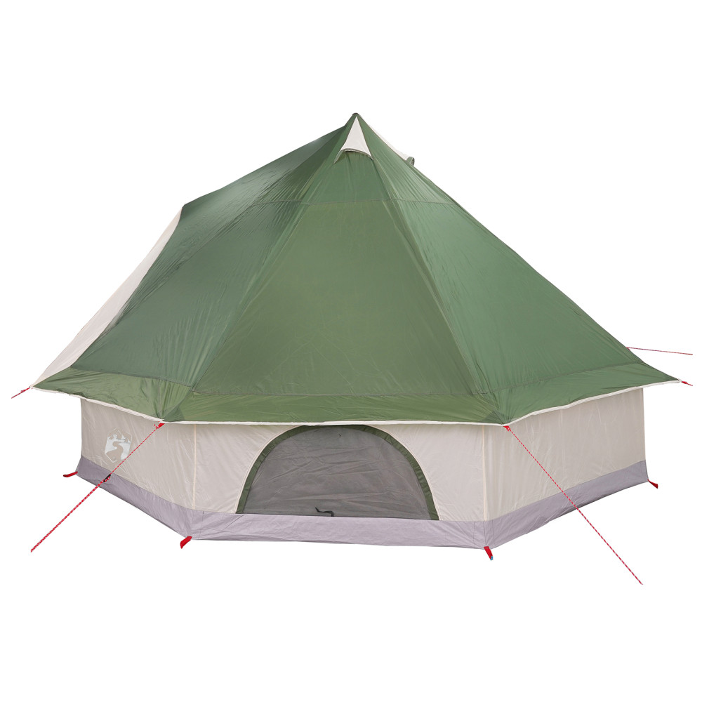 Produktbild för Tipi Tält med tak med lagring Grön 400 x 346 x 250 cm taffeta
