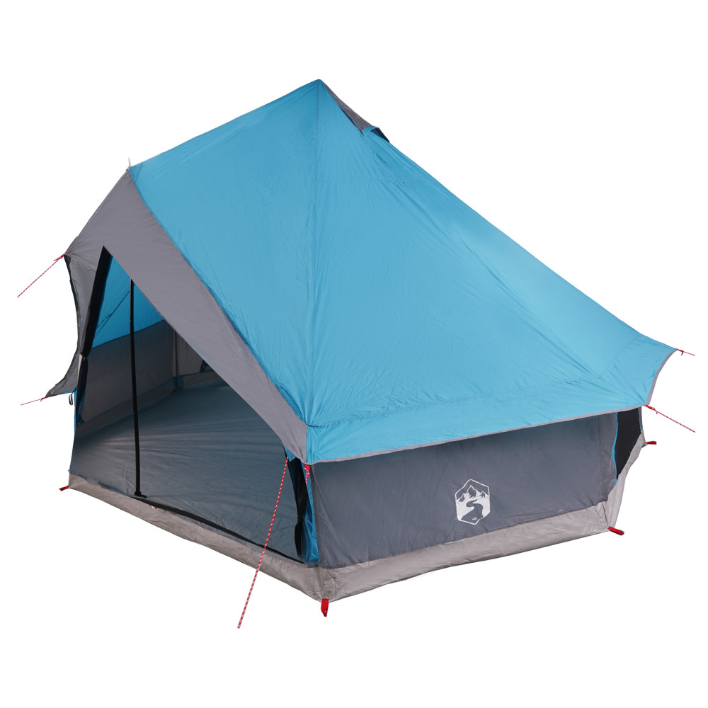 Produktbild för Tipi Tält med tak med lagring Blå 400 x 346 x 250 cm taffeta