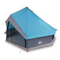 Produktbild för Tipi Tält med tak med lagring Blå 400 x 346 x 250 cm taffeta