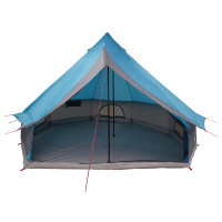 Produktbild för Tipi Tält med tak med lagring Blå 400 x 346 x 250 cm taffeta