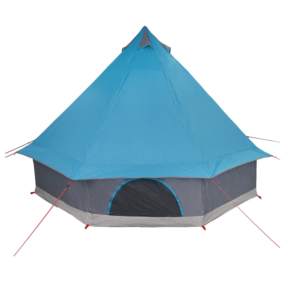 Produktbild för Tipi Tält med tak med lagring Blå 400 x 346 x 250 cm taffeta