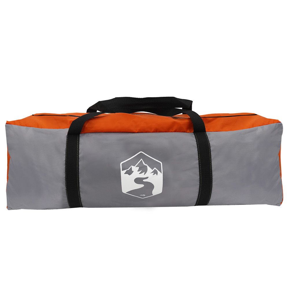 Produktbild för Tipi Tält med tak Grå och orange 400 x 346 x 250 cm taffeta