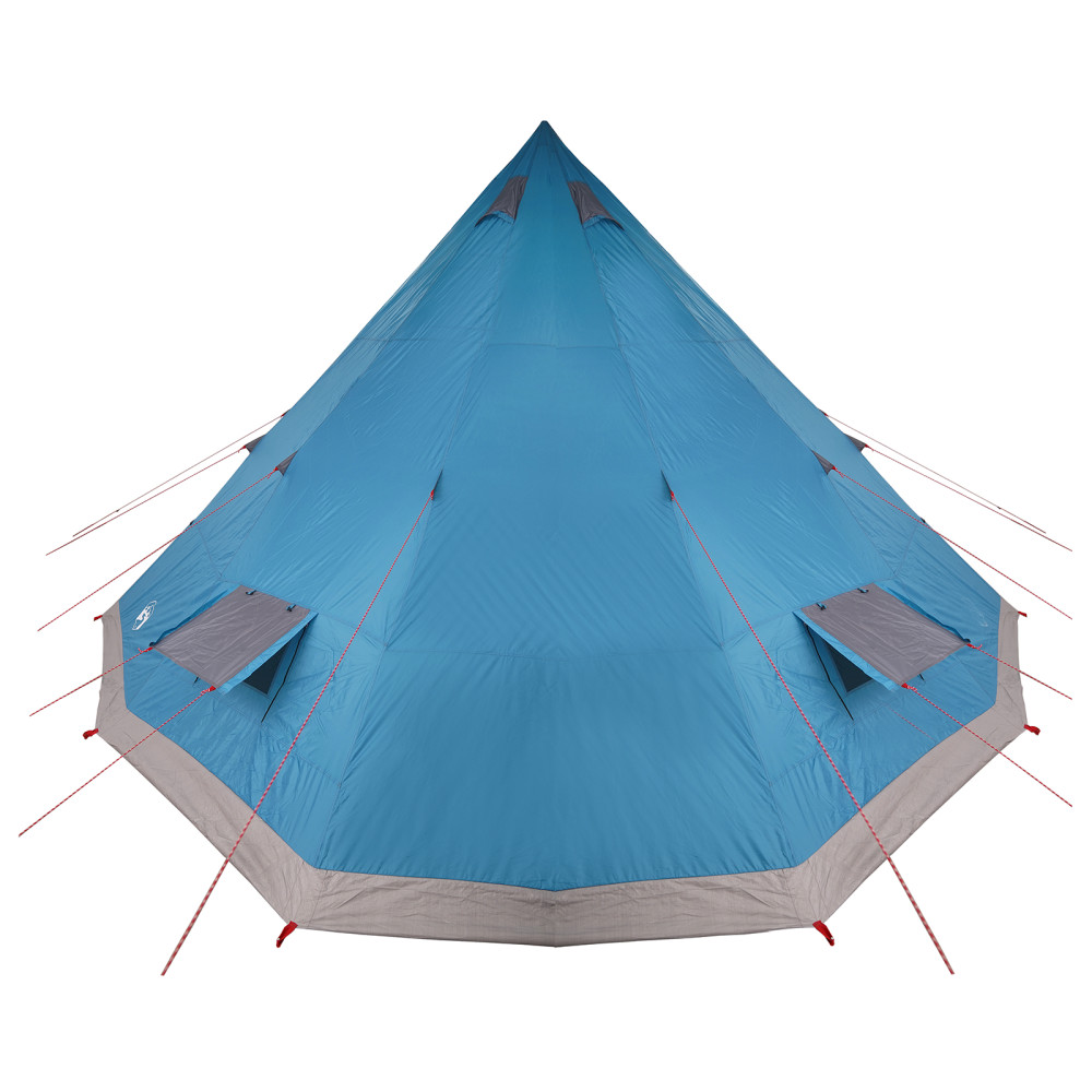 Produktbild för Tipi Tält med tak med lagring Blå 560 x 560 x 300 cm taffeta